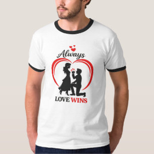 Love Always Wins – Valentine Ringer Tee