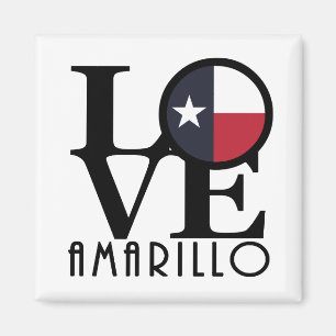 LOVE Amarillo Texas Magnet