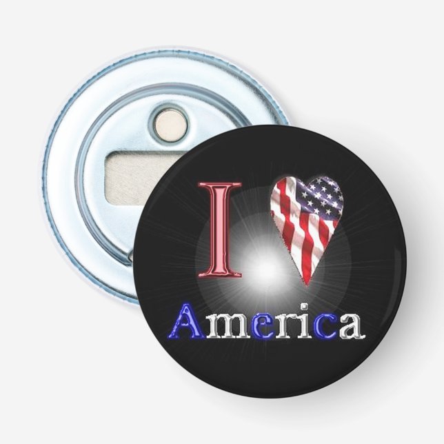 Love America Bottle Opener (Front)