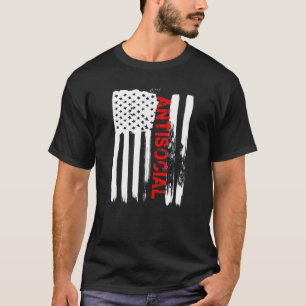 Love America I Am Antisocial T Shirt Funny Usa Fla