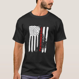 Love America I Hate Morning Pople Funny USA Gift T T-Shirt