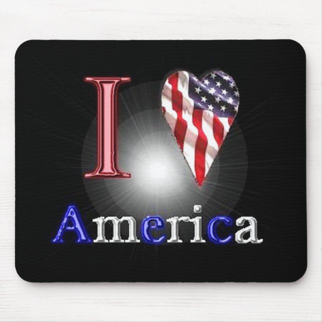 Love america mouse mat (Front)