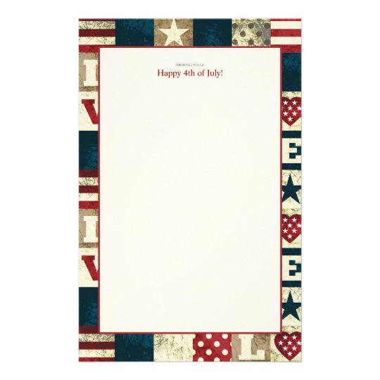 Love America Patriotic 4th of July Stationery | Zazzle.co.uk