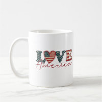 Love America Patriotic Mug