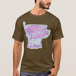 Love America USA Statue Of Liberty Patriot Gift T-Shirt