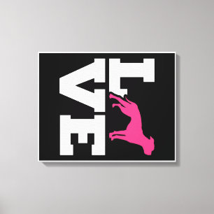 LOVE American Bulldog Gift Dog Lovers Gift Canvas Print
