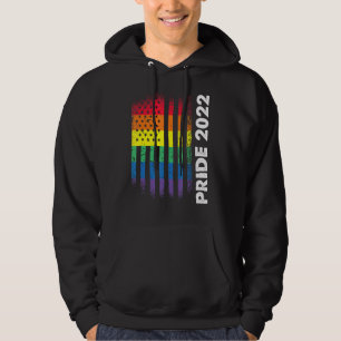 Love American Flag Rainbow Usa Gay Lgbtq Lgbt Prid Hoodie