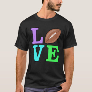 Love American Football - Colourful version 1 T-Shirt