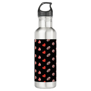 Love American Football - Gridiron Fans Heart 710 Ml Water Bottle