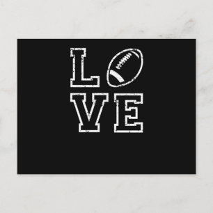 Love American Football Valentine's Day Gift Postcard