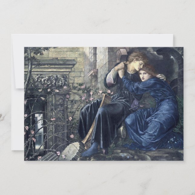 Love Among The Ruins by Burn-Jones (1873) Holiday Card (Front)