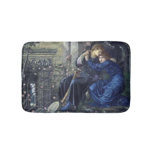 Love Among the Ruins (by Edward Burne-Jones) Bath Mat (Front)