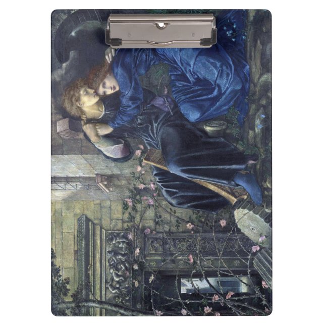 Love Among the Ruins (by Edward Burne-Jones) Clipboard (Front)