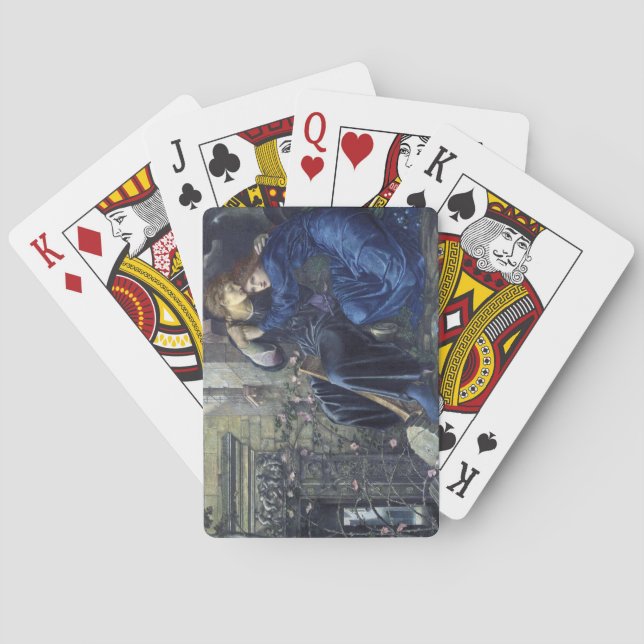 Love Among the Ruins (by Edward Burne-Jones) Playing Cards (Back)