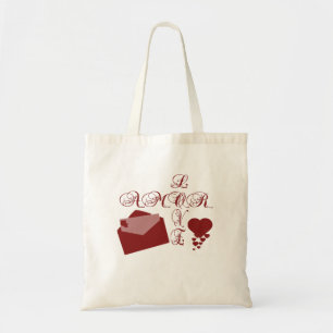 Love Amor Valentine Design Tote Bag