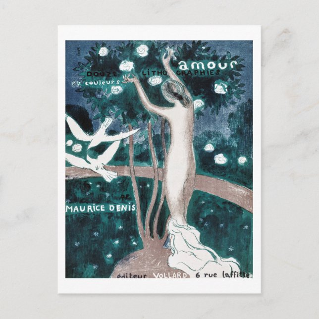 Love (Amour), Maurice Denis Postcard (Front)