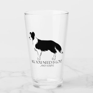 Love And A Dog Glass