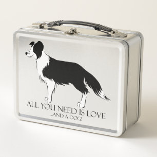 Love And A Dog Metal Lunch Box