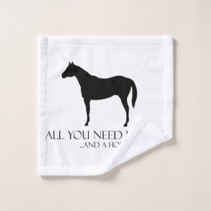 Love And A Horse Wash Cloth