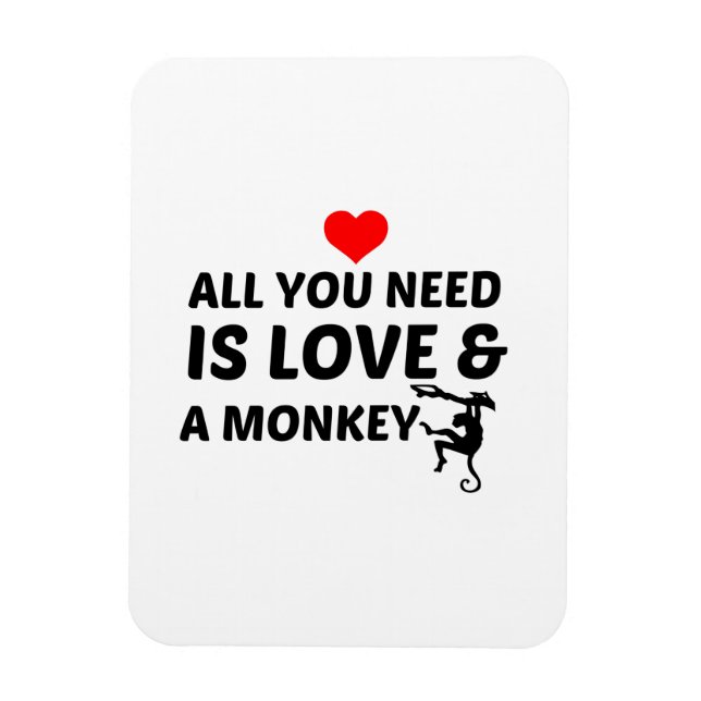 LOVE AND A MONKEY MAGNET (Vertical)
