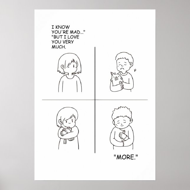 Love and Affection Comic Strip Poster (Front)