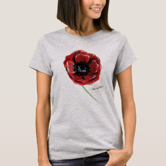 Love and Bond Poppy Flower T-Shirt