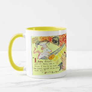 Love and Bread Anarchist Bakery Rats Mug