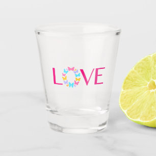 Love and Butterflies Shot Glass