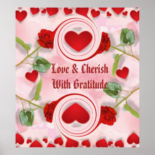Love and Cherish With Gratitude Poster