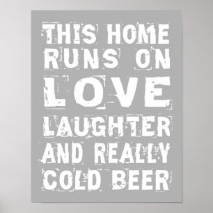Love and Cold Beer Poster