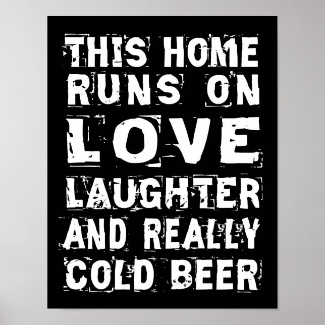 Love and Cold Beer Poster (Front)