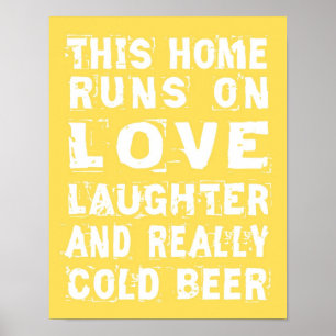 Love and Cold Beer Poster