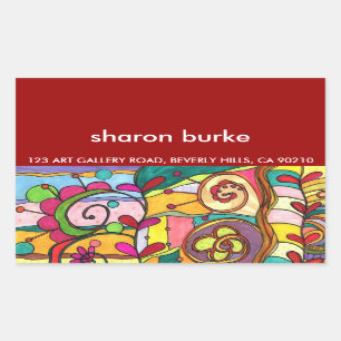 "Love and Colour" Shipping Labels