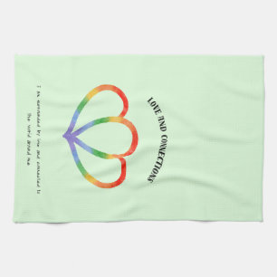Love and Connection Positive Affirmation Tea Towel