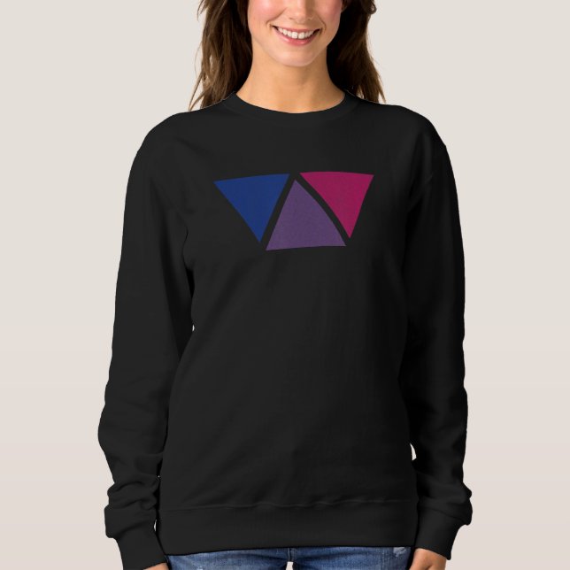 Love And Equality Bi Triangle Bisexual Pride Sweatshirt (Front)