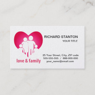 Love and family business card