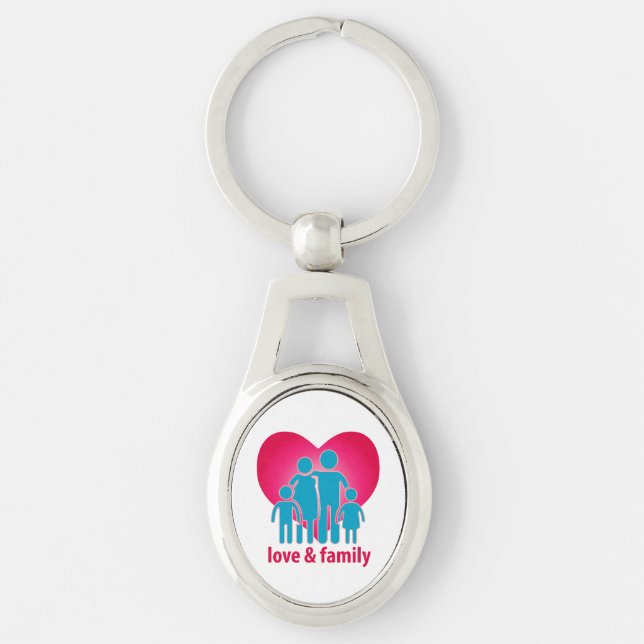 Love and family key ring (Front)