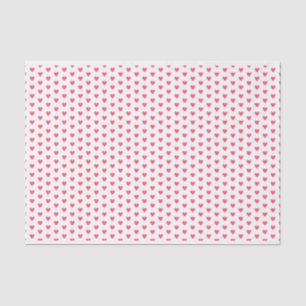 Love and Friendship Bright Red Hearts Tissue Paper