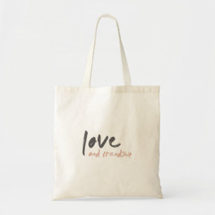 Love and Friendship   Modern Forever Friend Bestie Tote Bag