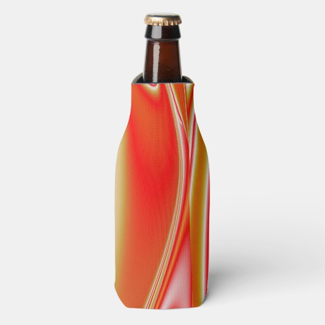 Love and Gold Abstract 3D Rainbowart Bottle Cooler (Bottle Front)