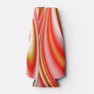 Love and Gold Abstract 3D Rainbowart Bottle Cooler