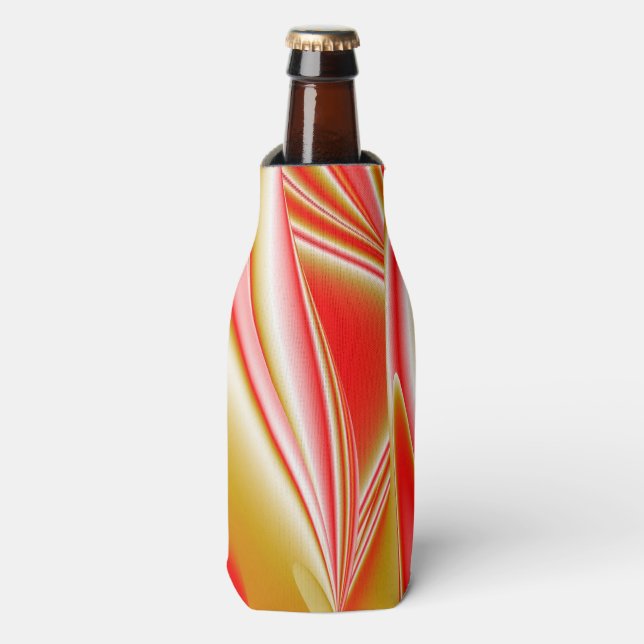 Love and Gold Abstract 3D Rainbowart Bottle Cooler (Bottle Front)