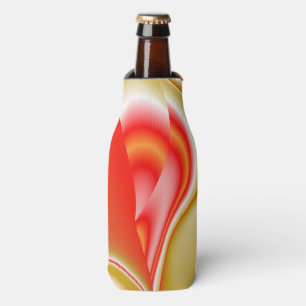 Love and Gold Abstract 3D Rainbowart Bottle Cooler