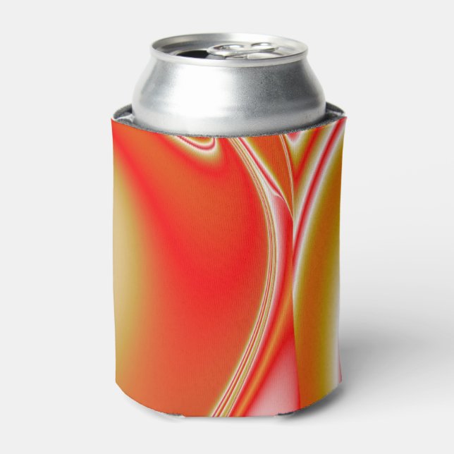 Love and Gold Abstract 3D Rainbowart Can Cooler (Can Front)