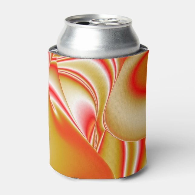Love and Gold Abstract 3D Rainbowart Can Cooler (Can Front)