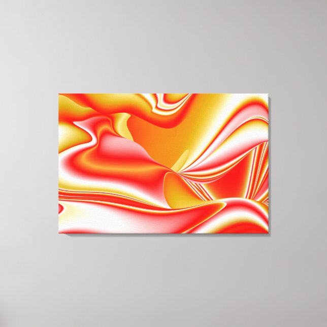 Love and Gold Abstract 3D Rainbowart Canvas Print (Front)