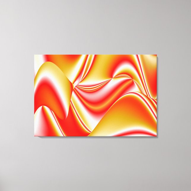 Love and Gold Abstract 3D Rainbowart Canvas Print (Front)