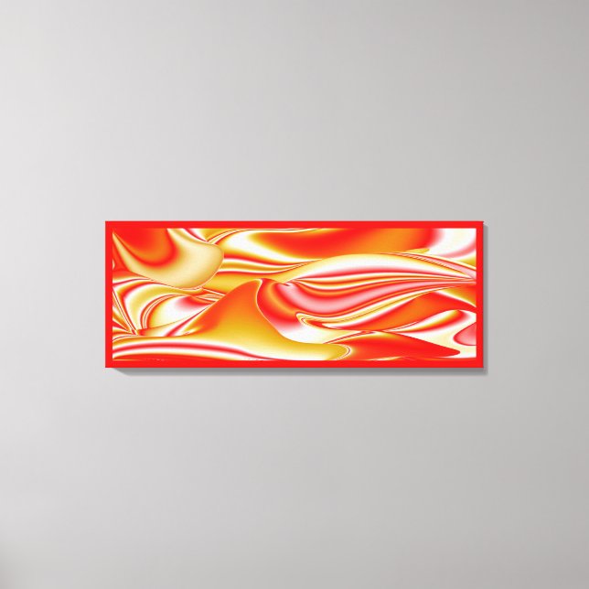 Love and Gold Abstract 3D Rainbowart Canvas Print (Front)