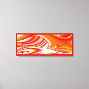 Love and Gold Abstract 3D Rainbowart Canvas Print