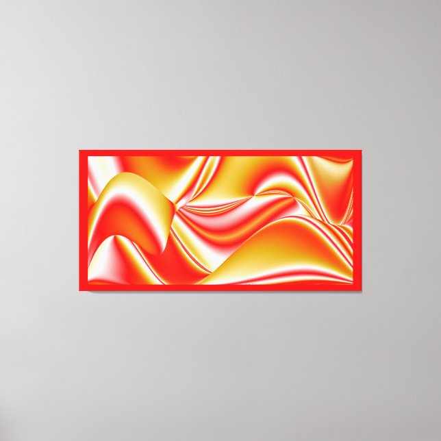 Love and Gold Abstract 3D Rainbowart Canvas Print (Front)
